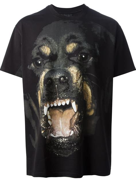 givenchy mens dog t shirt|black givenchy shirt.